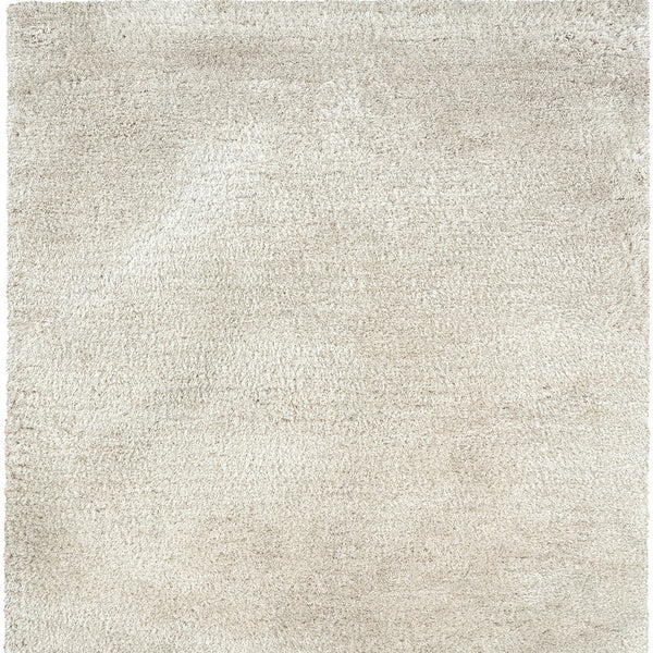 Homeroots 5' Luxurious Ivory Shag Hand-tufted Area Rug – Soft, Stain-resistant Comfort For Any Space 5' X 7' Polyester 574428