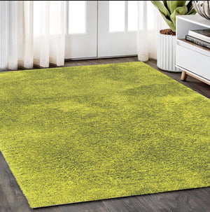 Homeroots 5' Luxurious Ivory Shag Hand-tufted Area Rug – Soft, Stain-resistant Comfort For Any Space 5' X 7' Polyester 574430