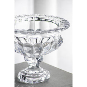 HomeRoots Set of Two Elegant Clear Round Glass Vases for Timeless Home Decor and Versatile Styling Options 574434
