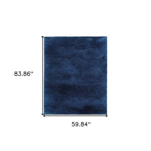 Homeroots 5' Luxurious Ivory Shag Hand-tufted Area Rug – Soft, Stain-resistant Comfort For Any Space 5' X 7' Polyester 574446