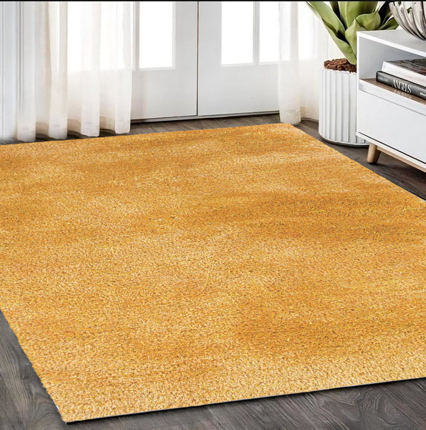 Homeroots 5' Luxurious Ivory Shag Hand-tufted Area Rug – Soft, Stain-resistant Comfort For Any Space 5' X 7' Polyester 574449