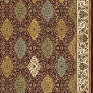 Homeroots 4' Artful Red Oriental Area Rug With Fringed Ends - Stain Resistant, Perfect For Kids And Pets! 4' X 5' Polypropylene 574495