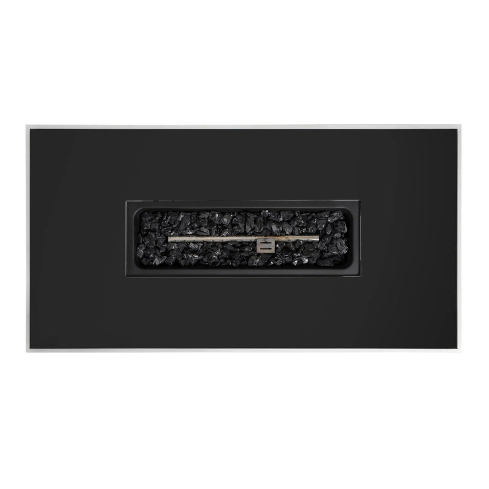 English Elm 43" Metal Rectangular Fire Pit Table — 50,000 BTU Propane Heater, Powder-Coated Steel, Hidden Tank Compartment B120P373114