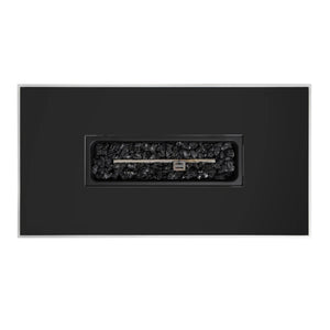 English Elm 43" Metal Rectangular Fire Pit Table — 50,000 BTU Propane Heater, Powder-Coated Steel, Hidden Tank Compartment B120P373114