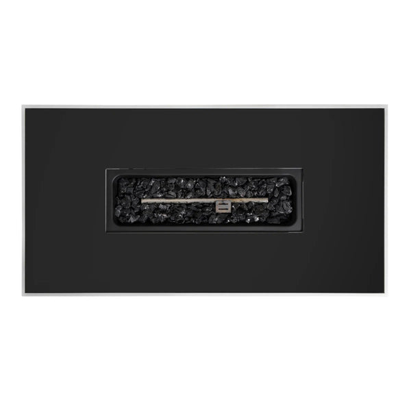 English Elm 43" Metal Rectangular Fire Pit Table — 50,000 BTU Propane Heater, Powder-Coated Steel, Hidden Tank Compartment B120P373114