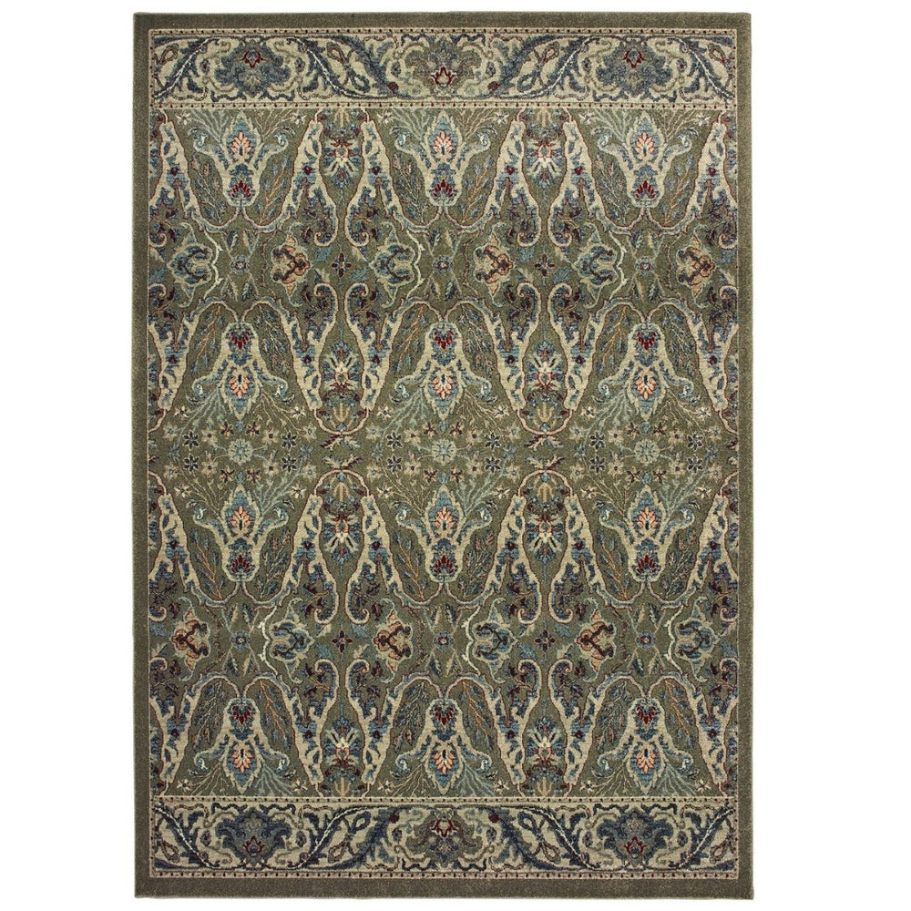 HomeRoots 10' Elegant Brown and Ivory Floral Area Rug – Timeless, Durable Design for Living Spaces & More 10' X 13' 574504