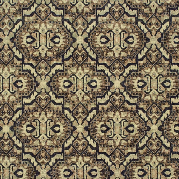 Homeroots 10' Brown Geometric Area Rug - Stylish Stain-resistant Design For Sophisticated Living Spaces 10' X 13' Polypropylene 574513