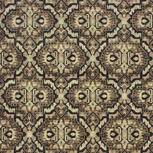 Homeroots 10' Brown Geometric Area Rug - Stylish Stain-resistant Design For Sophisticated Living Spaces 4' X 5' Polypropylene 574514