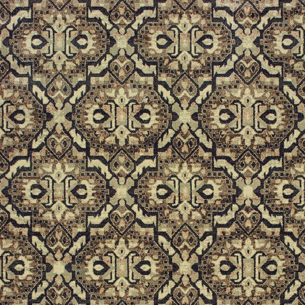 Homeroots 10' Brown Geometric Area Rug - Stylish Stain-resistant Design For Sophisticated Living Spaces 4' X 5' Polypropylene 574514