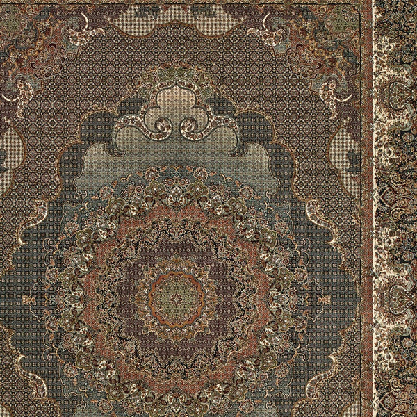 Homeroots 5' Stunning Blue Medallion Power Loom Area Rug With Fringe - Stylish, Stain-resistant Design For Homes 5' X 8' Polypropylene 574529