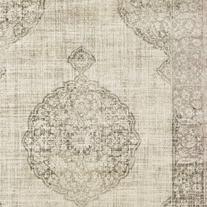 Homeroots 10' Ivory Oriental Power Loom Area Rug - Stylish, Stain Resistant, Perfect For Family Spaces & Decor 8' X 11' Polypropylene 574548