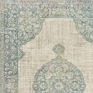 Homeroots 10' Ivory Oriental Power Loom Area Rug - Stylish, Stain Resistant, Perfect For Family Spaces & Decor 5' X 8' Polypropylene 574551