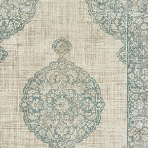 Homeroots 10' Ivory Oriental Power Loom Area Rug - Stylish, Stain Resistant, Perfect For Family Spaces & Decor 8' X 11' Polypropylene 574553