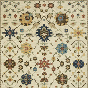 Homeroots 5' Blue Oriental Area Rug With Fringe – Stain Resistant, Stylish Design Perfect For Any Room Decor 10' X 13' Polypropylene 574581