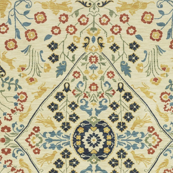 Homeroots 5' Ivory Oriental Area Rug With Fringe - Stylish, Stain-resistant Design For Cozy Home Decor 10' X 13' Polypropylene 574598