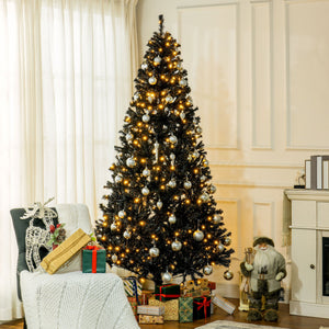 English Elm Homcom 7.5' Prelit Douglas Fir Christmas Tree – 500 Warm White Leds, Realistic Branches & Easy Setup W2225P249690