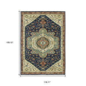 Homeroots 5' Brown Oriental Area Rug With Fringe - Stain Resistant, Warm Design Perfect For Homes With Kids & Pets 10' X 13' Polypropylene 574610