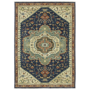 HomeRoots 5' Classic Brown and Orange Oriental Area Rug with Fringe - Durable, Stain-Resistant Design for Homes 5' X 8' 574611