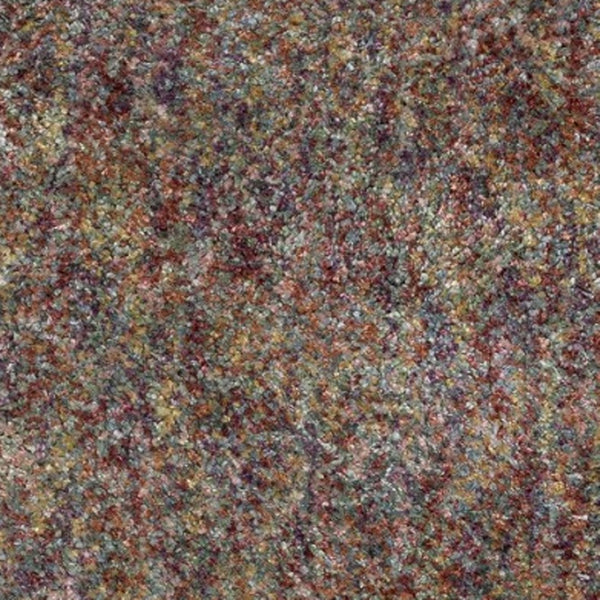 Homeroots 5' Light Blue Abstract Shag Area Rug With Fringe - Soft, Stain-resistant, Perfect For Homes With Kids! 4' X 5' Polypropylene 574627