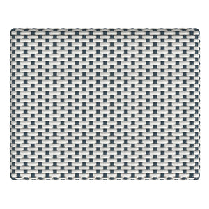 Butler Specialty Robias Rectangular Rattan Counter Stool - Elegant Backless Design For Kitchen Or Patio Dining Spaces White And Navy Stripe Rattan,Polyurethane Synthetic (Pe) Rattan 5746291-butler