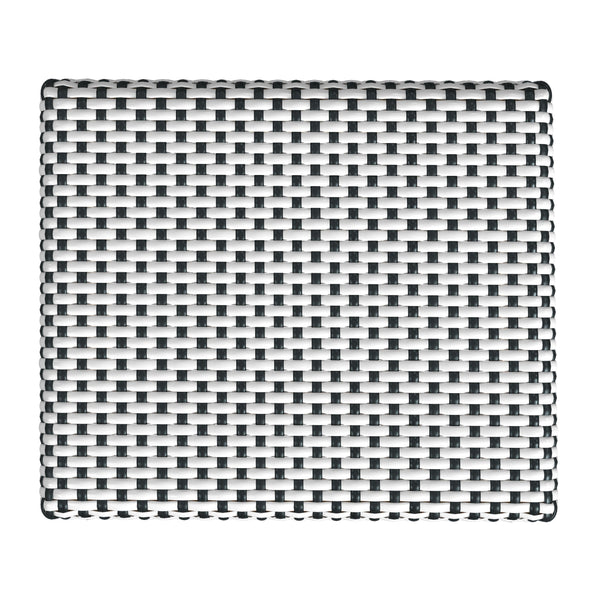 Butler Specialty Robias Rectangular Rattan Counter Stool - Elegant Backless Design For Kitchen Or Patio Dining Spaces White And Black Dot Rattan,Polyurethane Synthetic (Pe) Rattan 5746295-butler