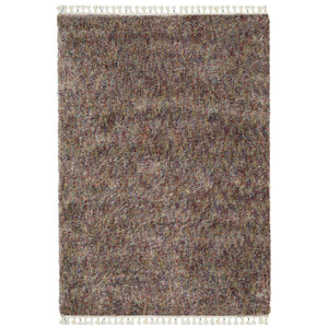 Homeroots 5' Light Blue Abstract Shag Area Rug With Fringe - Soft, Stain-resistant, Perfect For Homes With Kids! 8' X 11' Polypropylene 574630