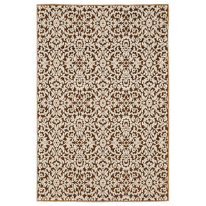Homeroots 5' Gorgeous Orange Oriental Area Rug - Stain Resistant, Perfect For Homes With Kids And Pets 5' X 8' Polyester 574680