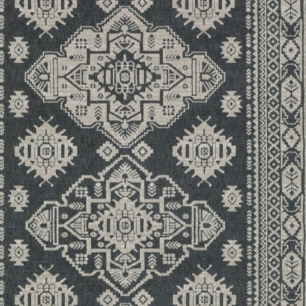 Homeroots 10' Blue Medallion Area Rug - Stylish, Stain-resistant Design For Living Spaces And Kids' Rooms 4' X 6' Polyester 574691