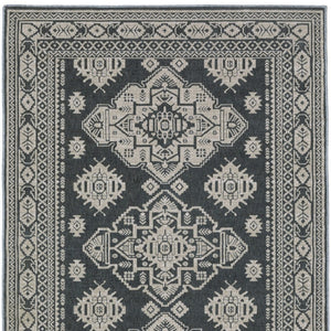 Homeroots 10' Blue Medallion Area Rug - Stylish, Stain-resistant Design For Living Spaces And Kids' Rooms 4' X 6' Polyester 574691