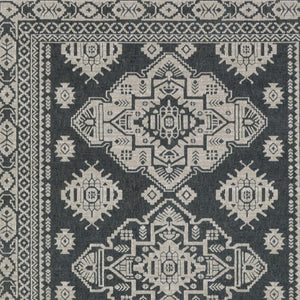 Homeroots 10' Blue Medallion Area Rug - Stylish, Stain-resistant Design For Living Spaces And Kids' Rooms 7' X 10' Polyester 574693