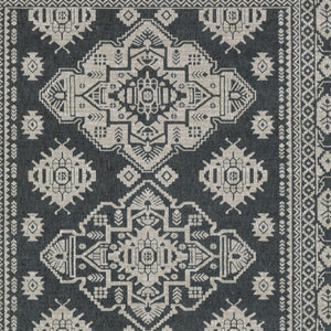 Homeroots 10' Blue Medallion Area Rug - Stylish, Stain-resistant Design For Living Spaces And Kids' Rooms 8' X 11' Polyester 574694