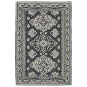 Homeroots 10' Blue Medallion Area Rug - Stylish, Stain-resistant Design For Living Spaces And Kids' Rooms 8' X 11' Polyester 574694
