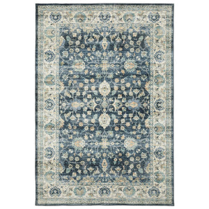 HomeRoots 5' Elegant Ivory and Rust Oriental Distressed Area Rug for Timeless Charm and Everyday Durability 8' X 10' 574706