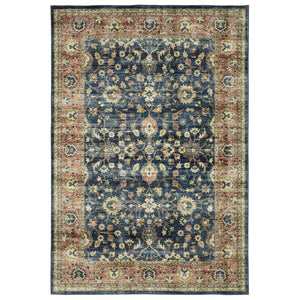 HomeRoots 5' Elegant Ivory and Rust Oriental Distressed Area Rug for Timeless Charm and Everyday Durability 4' X 6' 574709