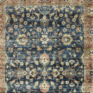 Homeroots 5' Ivory Oriental Distressed Area Rug - Stain Resistant, Non-skid Design For Stylish Home Decor 5' X 7' Polyester 574710