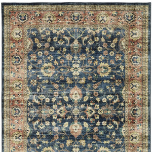 Homeroots 5' Ivory Oriental Distressed Area Rug - Stain Resistant, Non-skid Design For Stylish Home Decor 5' X 7' Polyester 574710