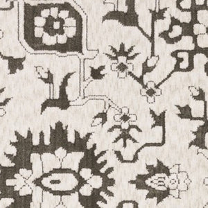 Homeroots 5' Elegant Ivory Oriental Area Rug – Stain Resistant, Perfect For Homes With Kids And Pets, 5x8 5' X 8' Polyester 574718