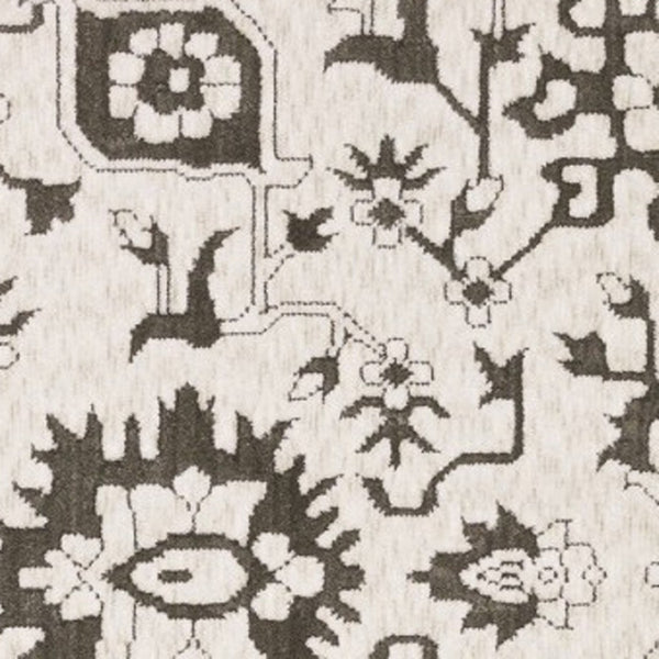 Homeroots 5' Elegant Ivory Oriental Area Rug – Stain Resistant, Perfect For Homes With Kids And Pets, 5x8 5' X 8' Polyester 574718