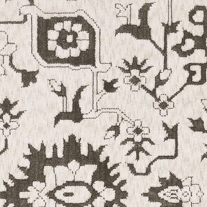 Homeroots 5' Elegant Ivory Oriental Area Rug – Stain Resistant, Perfect For Homes With Kids And Pets, 5x8 8' X 11' Polyester 574722