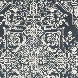 Homeroots 10' Elegant Power Loom Oriental Area Rug In Blue - Stain Resistant, Perfect For Kids And Pets! 4' X 6' Polyester 574724