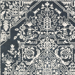 Homeroots 10' Elegant Power Loom Oriental Area Rug In Blue - Stain Resistant, Perfect For Kids And Pets! 5' X 8' Polyester 574725