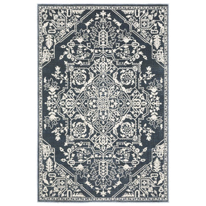 HomeRoots 10' Elegant Power-Loomed Oriental Area Rug for High-Traffic Spaces - Stain-Resistant & Durable Design 5' X 8' 574725