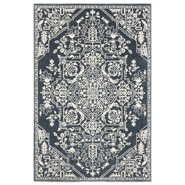 HomeRoots 10' Elegant Power-Loomed Oriental Area Rug for High-Traffic Spaces - Stain-Resistant & Durable Design 8' X 11' 574727