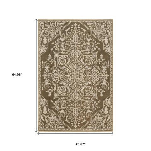 Homeroots 10' Elegant Power Loom Oriental Area Rug In Blue - Stain Resistant, Perfect For Kids And Pets! 4' X 6' Polyester 574729
