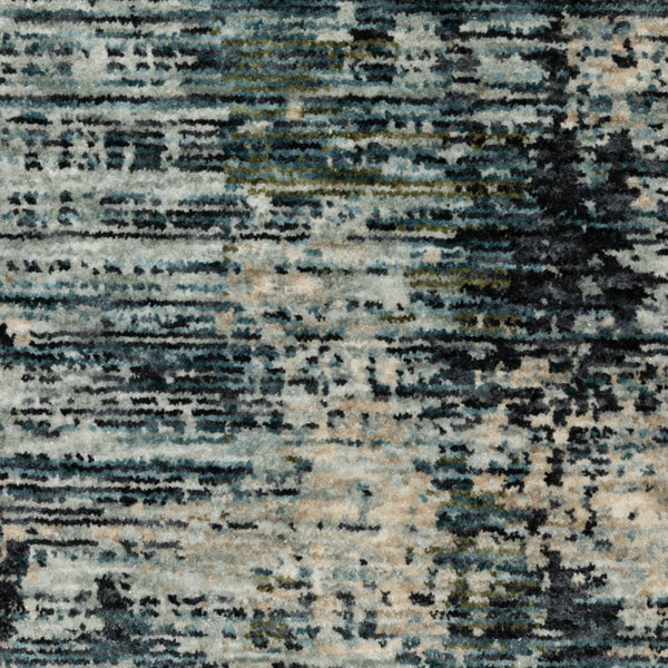 Homeroots 5' Beige Abstract Area Rug With Fringe – Stylish, Stain-resistant Design For Home Décor & Comfort 5' X 8' Polyester 574761