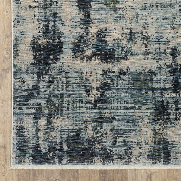 Homeroots 5' Beige Abstract Area Rug With Fringe – Stylish, Stain-resistant Design For Home Décor & Comfort 5' X 8' Polyester 574761