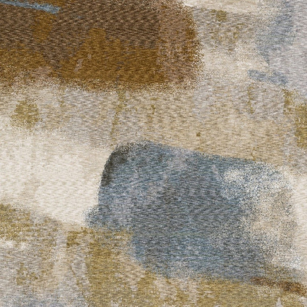HomeRoots 5' Beige and Rust Abstract Distressed Area Rug with Fringed Tassels for Modern Elegance in Any Room 5' X 8' 574773