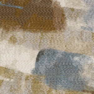 HomeRoots 5' Beige and Rust Abstract Distressed Area Rug with Fringed Tassels for Modern Elegance in Any Room 7' X 10' 574775