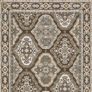 Homeroots 5' Enhance Your Space With A Blue Medallion Area Rug – Stain Resistant And Stylish Design! 5' X 8' Polyester 574788