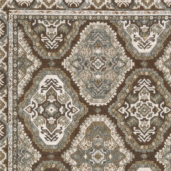 Homeroots 5' Enhance Your Space With A Blue Medallion Area Rug – Stain Resistant And Stylish Design! 10' X 13' Polyester 574789